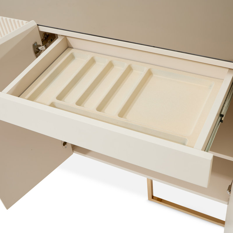 Lisbon 85.75'' W Sideboard, Cream