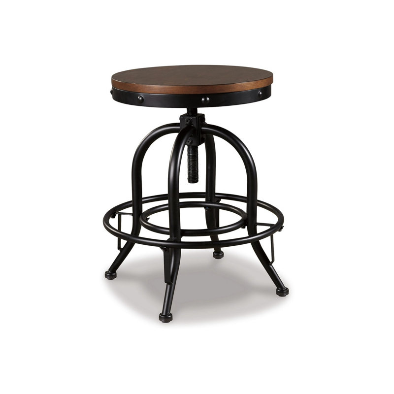 Tabouret de bar et de comptoir pivotant Gracelino, Tabouret de comptoir (siège d'une hauteur de 24 p