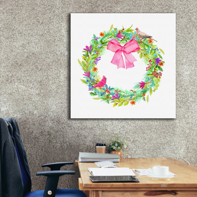 «Merry Meta Wreath» par Art Licensing Studio, art mural sur toile