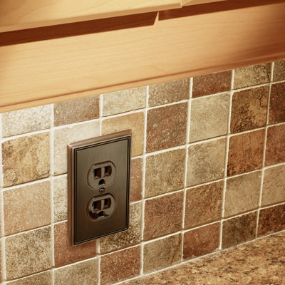 Receptacle 1-Gang Duplex Outlet Wall Plate