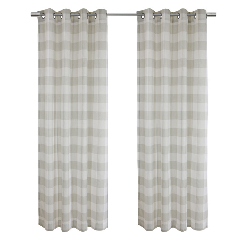 Bradley Light Filtering Grommet Curtain Panel 52 x 84 in Taupe