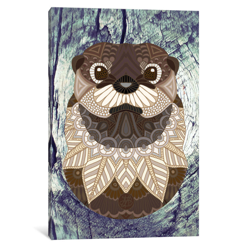 " Ornate Otter " by Angelika Parker, 40" H x 26" W x 1.5" D