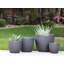 Pots en terre cuite émaillée Coco, grand format, ensemble de 4 - Intérieur/Extérieur-1548482615-1548483533