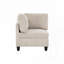 Fauteuil d'appoint moderne en velours côtelé-1053408602