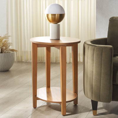 Ineye Oval Wood Accent Table