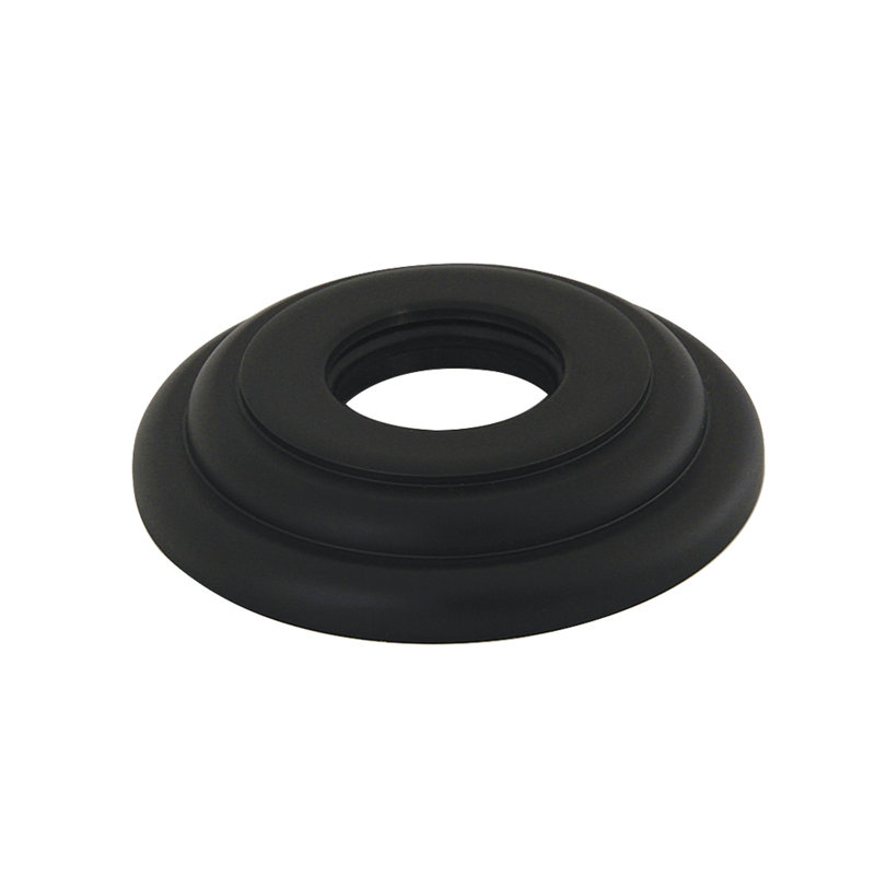 Kingston Brass Round Shower Arm Flange, Matte Black