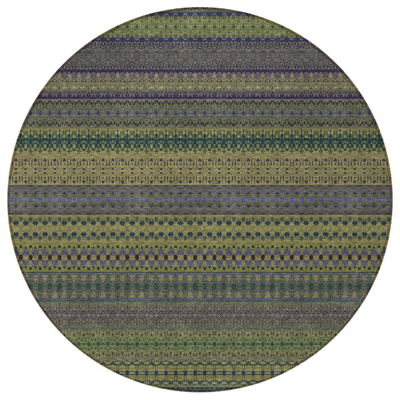 Tapis extérieur rond 8 po