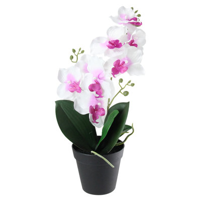 Potted Phalaenopsis Orchid Artificial Flower Arrangement