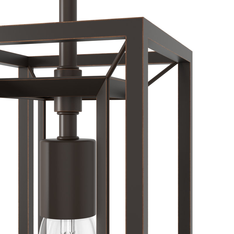 Doherty 1 - Light Rectangle Mini Pendant, Onyx Bengal