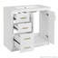 Armoire de meuble-lavabo de 36 po avec lavabo en céramique, 3 tiroirs et portes à fermeture douce-274001202