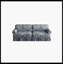 Canapé en tissu Oxford avec accoudoirs roulés élégants et jupe plissée de 26,4 po.-144081081-144234100-144234102