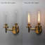Applique murale industrielle rustique avec abat-jour en verre transparent Phansthy-326062195-326062205-326062206