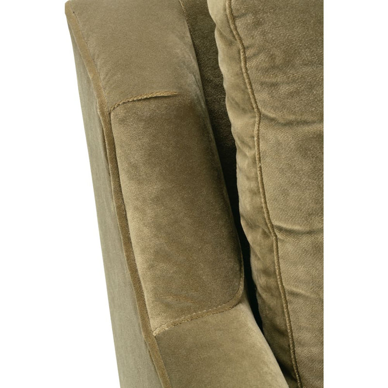 Madeline Accent Chair, Washed Oak, Olive Velvet (13295-13)