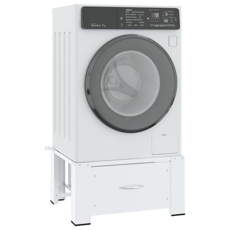 Machine à laver le piédestal avec tiroir vidaXL - blanc