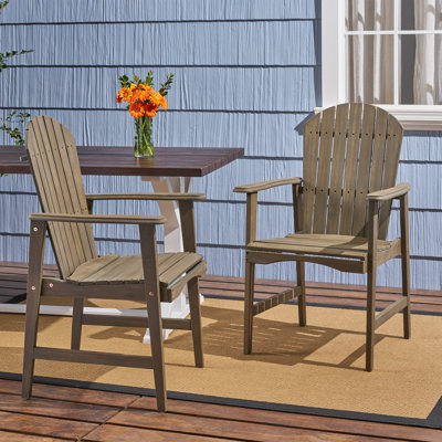Rosalyn Acacia Patio Dining Armchair by Longshore Tides