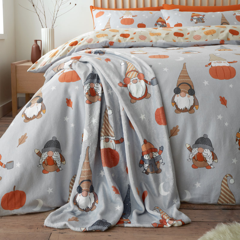 Autumn Gonks Cosy Warm Throw