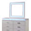 Commode blanc laiteux