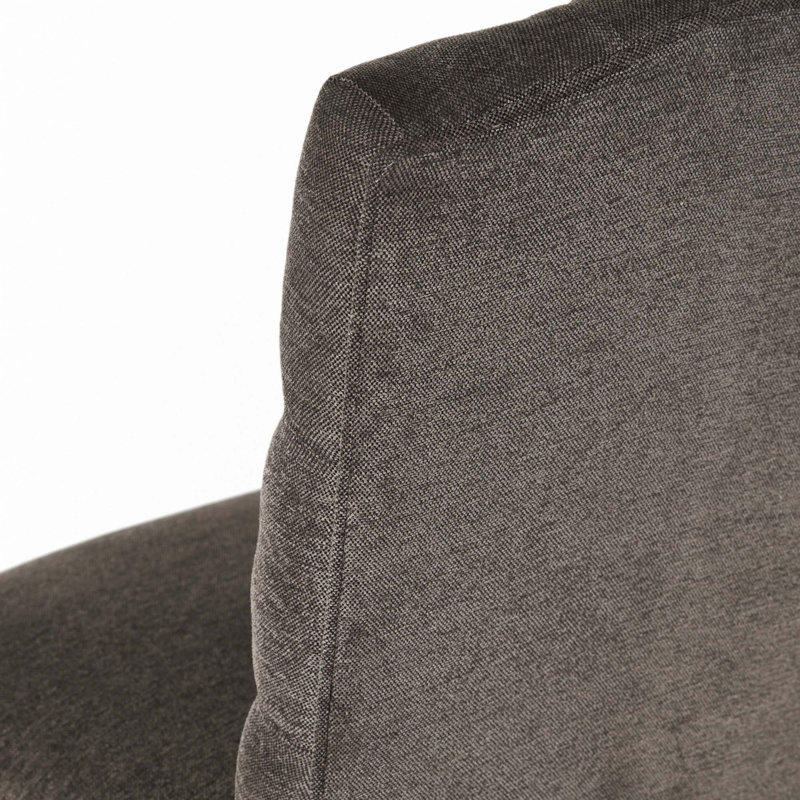 Chaise de salle à manger, Noir, Gris foncé