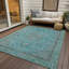 Tapis turquoise intérieur / extérieur lavable à la machine Claudian ACN1651-104366116