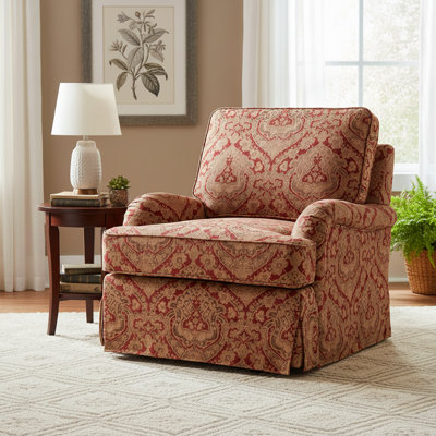 Chaise d'appoint entièrement texturée rouge pétale texturée 3D