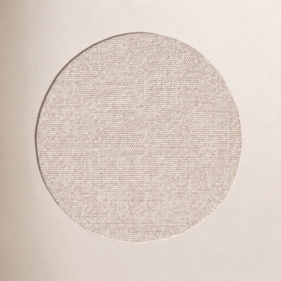 Elle Beige Hand-Woven Wool Rug