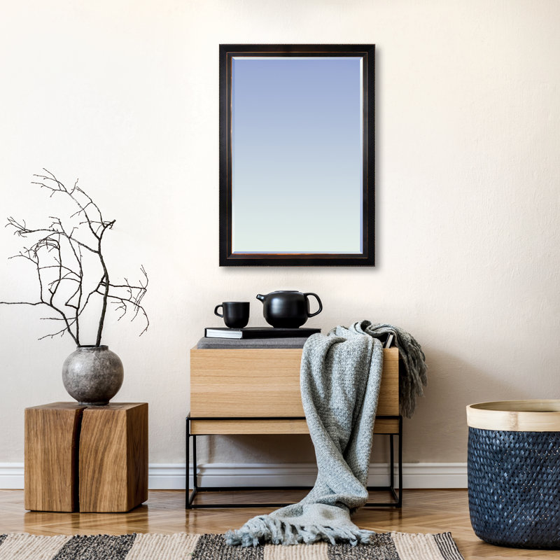 Elyus Wood Rectangle Wall Mirror, Natural