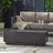40" Outdoor 50,000 BTU Rectangular Iron Propane Fire Pit, Dark Grey (Tank Cover Not Included)