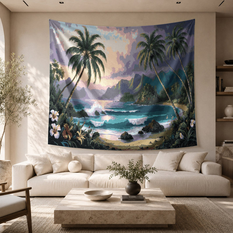 Tapisserie murale USA State Hawaii, 26 po x 36 po