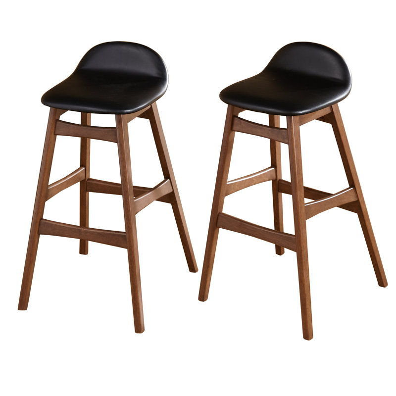 Ralphy Upholstered Counter Stool with Solid Wood Frame