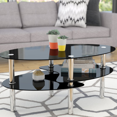 Glass Top Single Coffee Table
