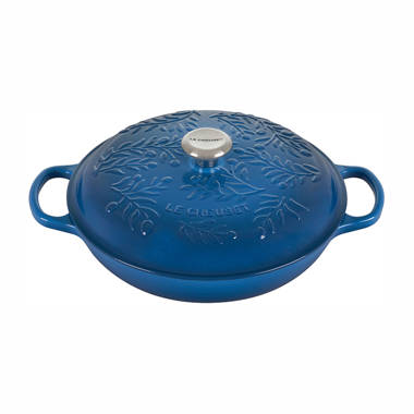 Le Creuset Noël Collection Enameled Cast Iron 12 Days of Christmas Round  Dutch Oven, 3.5 qt., White