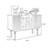 Black Solid Wood Sideboard