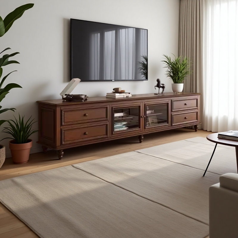 Meuble télé de style moderne, H 21,65 po x L 70,86 po x l 15,74 po