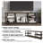Easy Twist Assembly 3-Tier TV Stand In Brown-1856608366