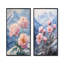 Pivoines par les sommets enneigés I - décoration murale en toile florale 2 panneaux-1425807471-1425807459