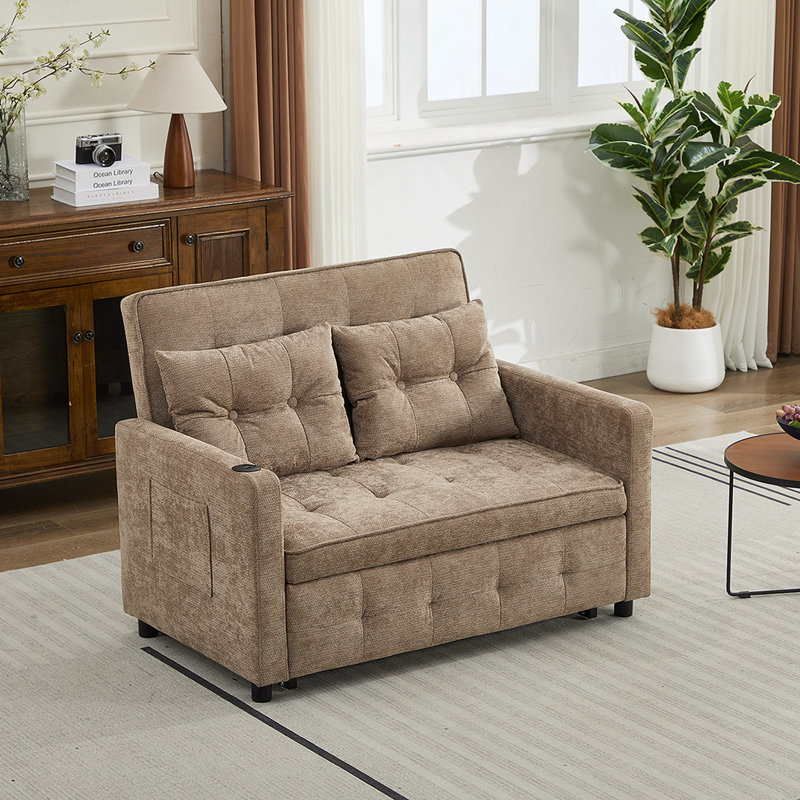 Fauteuil réglable, canapé-lit simple convertible, fauteuil-lit coulissant, Chameau
