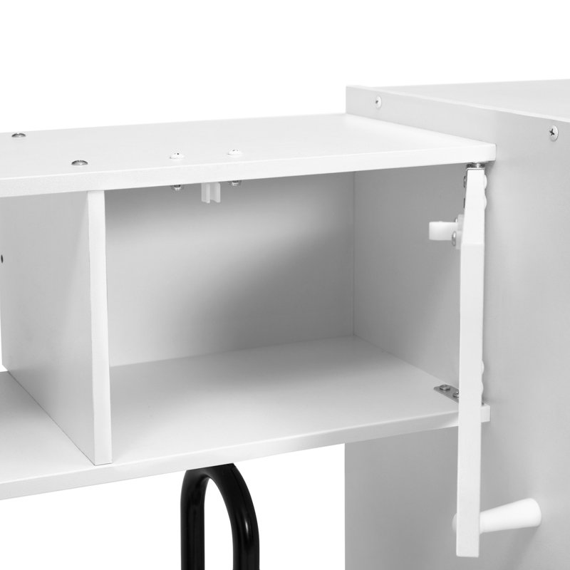 White Wooden Modern Toy Kitchen Playset with Realistic Knobs