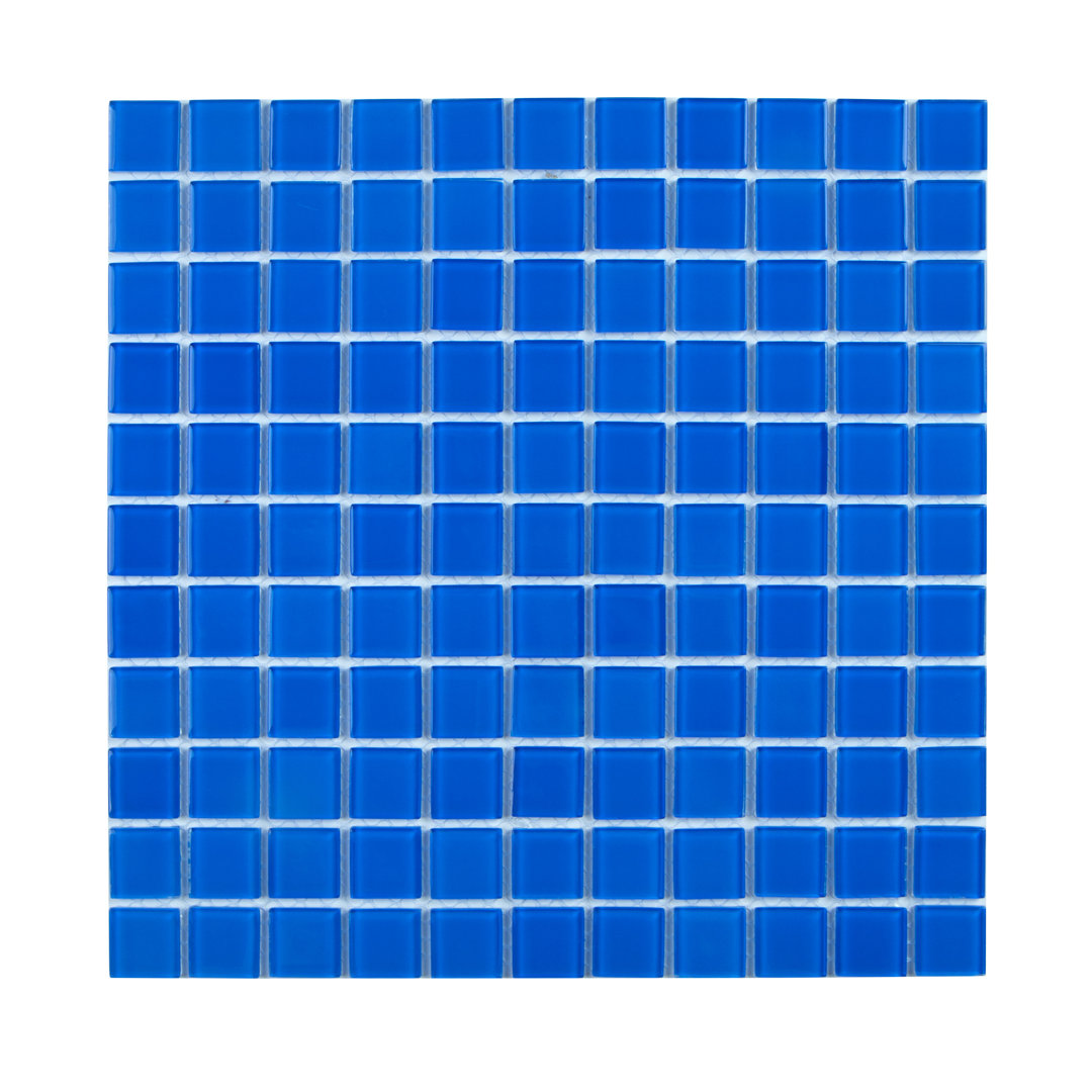 1" x 1" Straight Edge Glass Mosaic Tile WS Tiles® 
