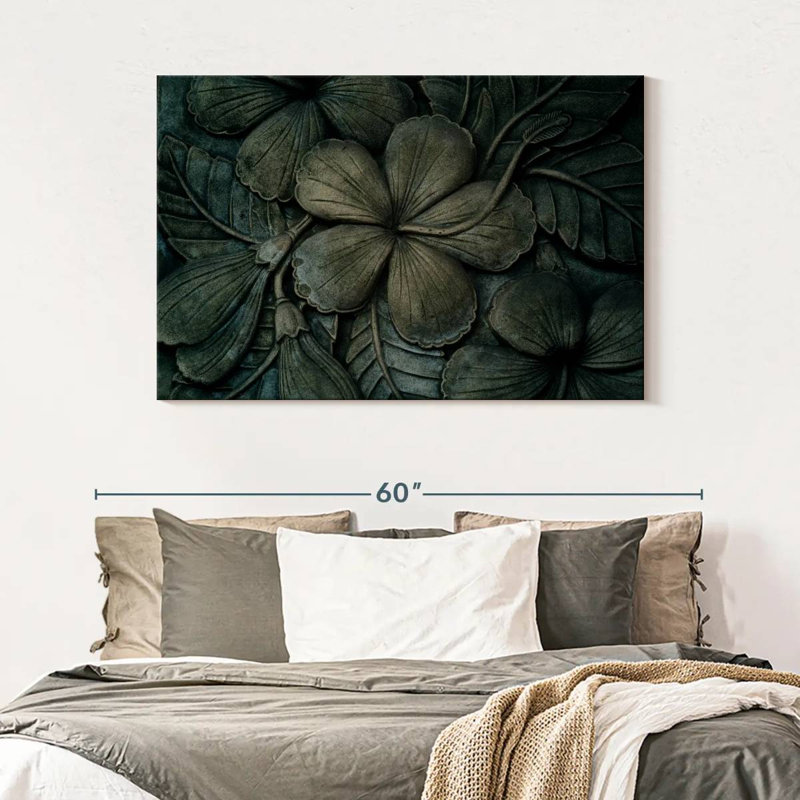 Hibiscus Carved Wood