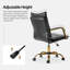 Gedrie Modern Faux Leather Swivel Office Chair-607770265
