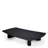 Coffee Table Bergman Charcoal Gray Oak Veneer - Legs Set Of 3