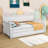 Dalena Twin Size Wood Daybed with Trundle-434450475