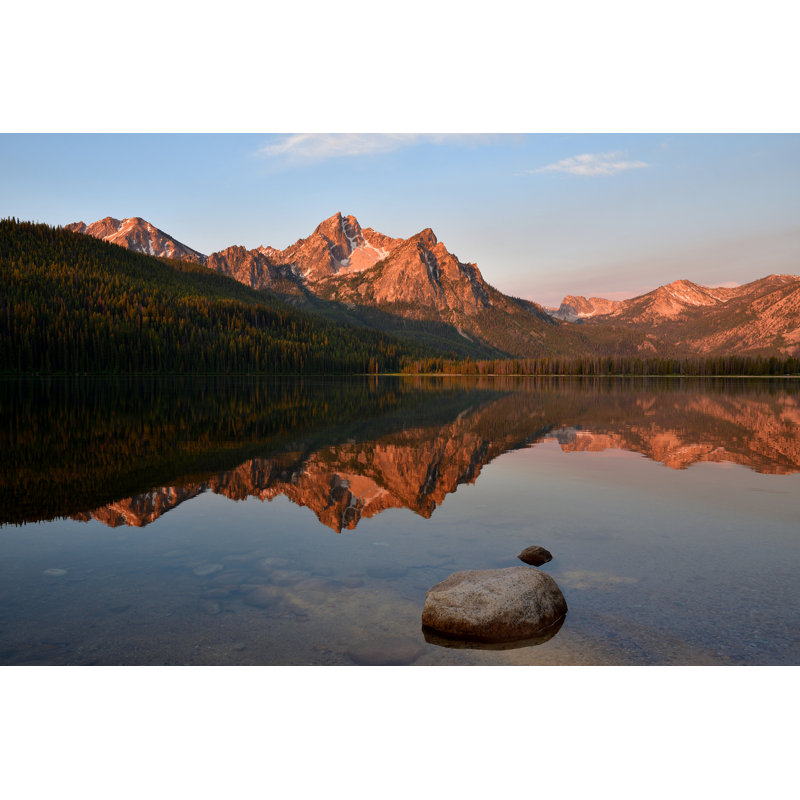 Sawtooth Sunrise - Photographie sur toile tendue, H 12 po x l 18 po