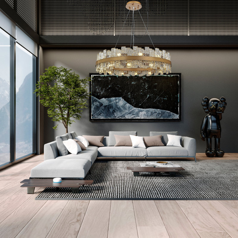 Modern 16-lights Dimmable Chandelier