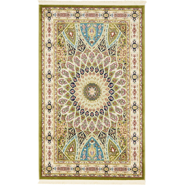 Tapis vert oriental Jackson