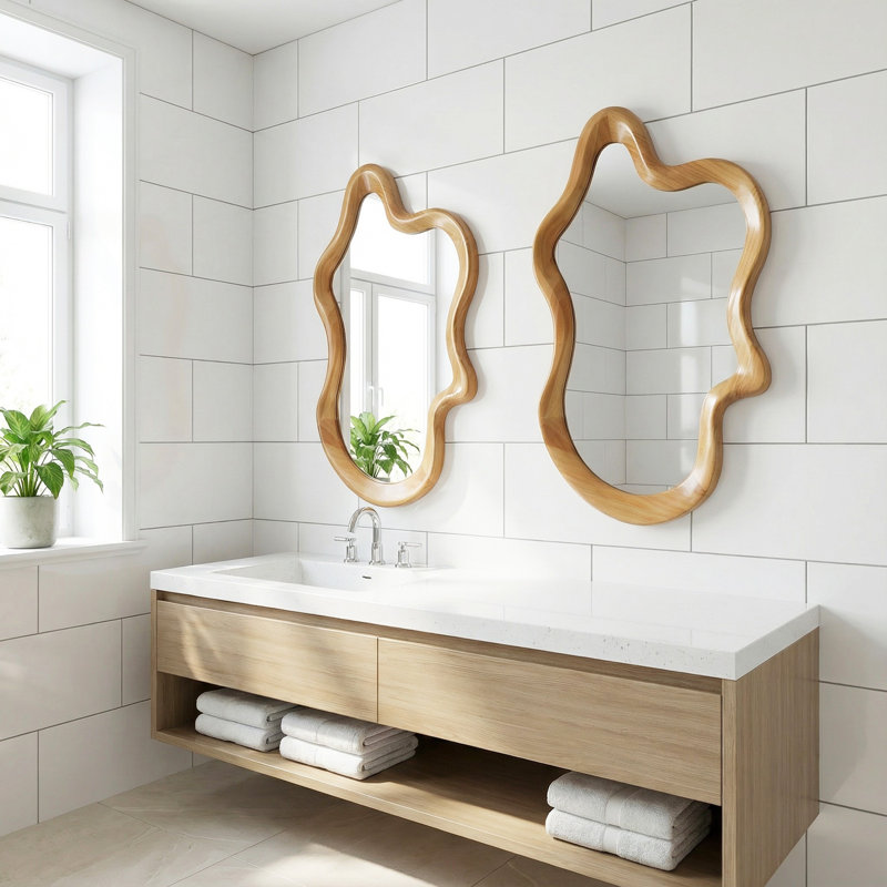 Miroir d'appoint mural pour salle de bain