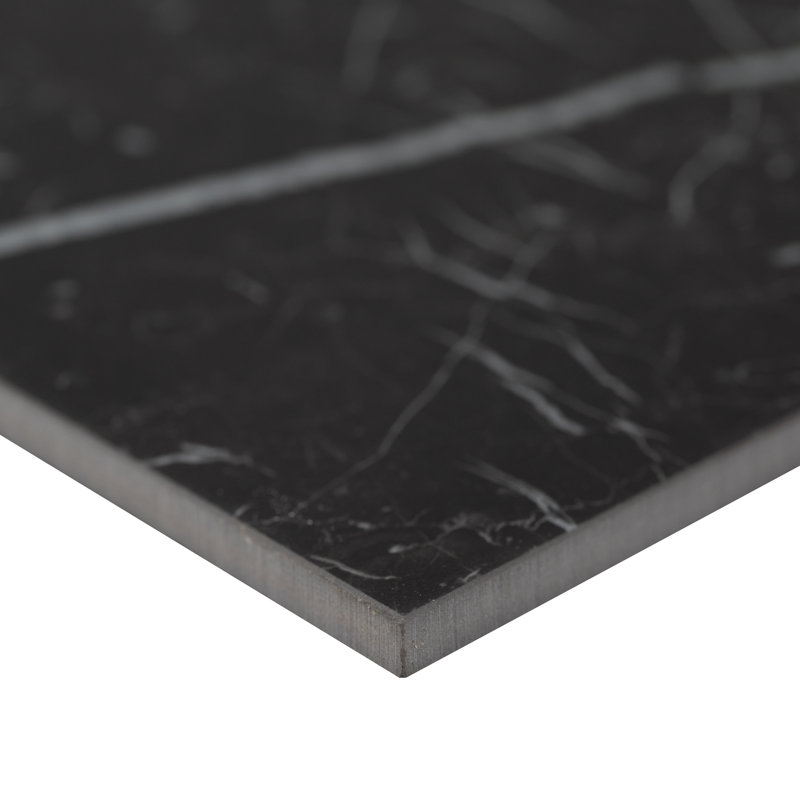 Palazza 24 in. x 48 in. Matte Porcelain Marble Look Floor and Wall Tile, Nocturne