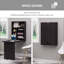 Bureau flottant convertible mural avec rangement