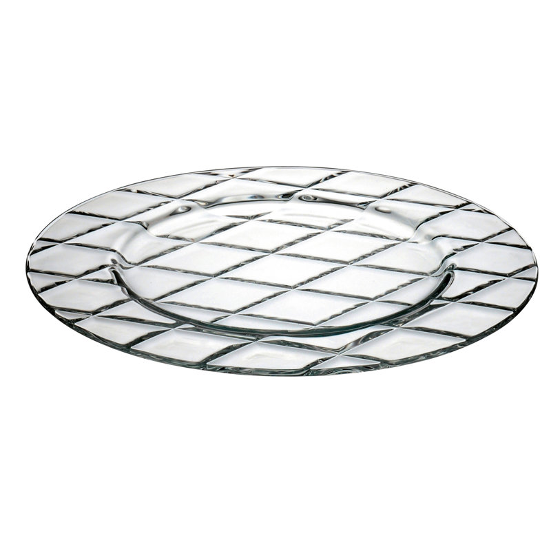 Gastelum Glass Geometric Charger