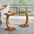 18.9" C-Shaped Round End Table